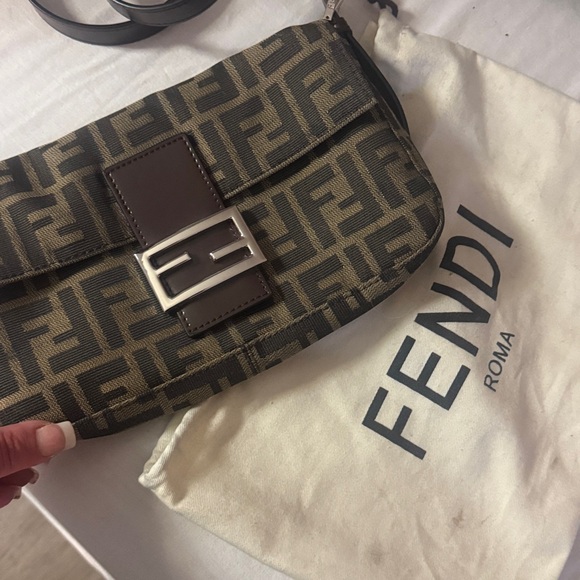 Brown Zucca Mamma Baguette Shoulder Bag - Picture 10 of 11